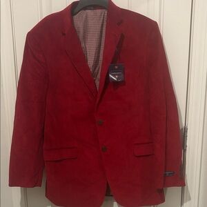 Saddlebred Red Sport Coat 42R NWT Mens Blazer Statement Jacket